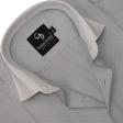 Self Design Light Gray Shirt : Business