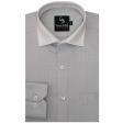 Self Design Light Gray Shirt : Business