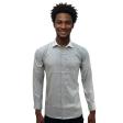 Self Design Light Gray Shirt : Business