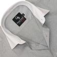 Self Design Light Gray Shirt : Business