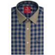 Combination Navy Blue Shirt : Party