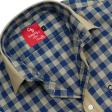 Combination Navy Blue Shirt : Party