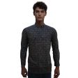 Print Navy Blue Shirt : Party
