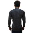 Print Navy Blue Shirt : Party