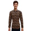 Print Brown Shirt : Ditto