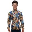 Print Peach Shirt : Ditto