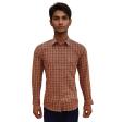 Self Design Maroon Shirt : Ditto