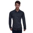 Self Design Navy Blue Shirt : Ditto