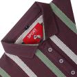 Stripes Maroon T-shirt : Regular