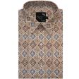Print Brown Shirt : Party