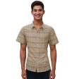 Print Brown Shirt : Party