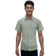 Print Green Shirt : Party