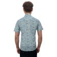 Print Blue Shirt : Party