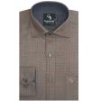 Checks Brown Shirt : Business