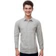 Self Design Light Gray Shirt : Business