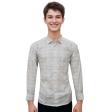 Self Design Light Green Shirt : Business
