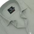 Self Design Light Green Shirt : Business