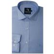 Self Design Light Blue Shirt : Business