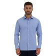 Self Design Light Blue Shirt : Business