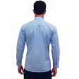 Self Design Light Blue Shirt : Business