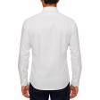 Self Design White Shirt : Business