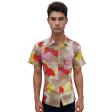 Print Brown Shirt : Party