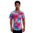 Print Blue Shirt : Party