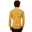Print Gold Shirt : Party