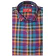 Checks Orange Shirt : Business