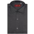 Plain Dark Gray Shirt : Business