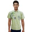 Handpainted Green Shirt : Ditto