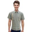 Handpainted Green Shirt : Ditto