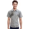 Handpainted Gray Shirt : Ditto