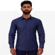 Plain Dark Blue Shirt : Slim