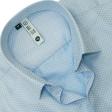 Self Design Blue Shirt : Slim