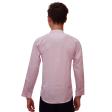 Self Design Pink Shirt : Slim