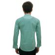 Self Design Green Shirt : Slim