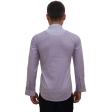 Self Design Mauve Shirt : Slim