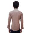 Self Design Mauve Shirt : Slim