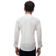 Self Design White Shirt : Slim