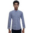 Checks Navy Blue Shirt : Slim