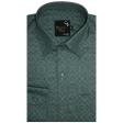Print Green Shirt : Party