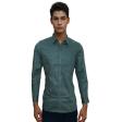Print Green Shirt : Party