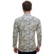 Print Cream Shirt : Party