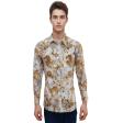 Print Gold Shirt : Party