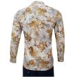 Print Gold Shirt : Party