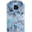 Print Blue Shirt : Party