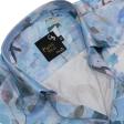 Print Blue Shirt : Party