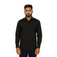 Plain Black Shirt : Slim