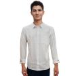 Self Design White Shirt : Business